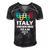 Italy Drinking Team Men's Short Sleeve V-neck 3D Print Retro Tshirt Black