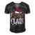 Mama Nana Claus Christmas Pajamas 505 Shirt Men's Short Sleeve V-neck 3D Print Retro Tshirt Black