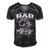 Mens Being A Dad Is An Honor Being A Pop-Pop Is Priceless Grandpa Men's Short Sleeve V-neck 3D Print Retro Tshirt Black