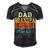 Mens Dad Grandpa Great-Grandpa Fathers Day From Daughter Wife Men's Short Sleeve V-neck 3D Print Retro Tshirt Black