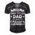 Mens I Have Two Titles Dad And Grandpa Fathers Day Gift For Daddy Men's Short Sleeve V-neck 3D Print Retro Tshirt Black
