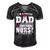 Mens Im A Proud Dad Of A Freaking Awesome Nurse Daughter Father Men's Short Sleeve V-neck 3D Print Retro Tshirt Black