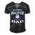 Mens My Favorite Police Officer Calls Me Dad Fathers Day Gift Men's Short Sleeve V-neck 3D Print Retro Tshirt Black