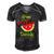 One In A Melon Daddy Watermelon Funny Family Matching Men Men's Short Sleeve V-neck 3D Print Retro Tshirt Black