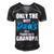 Only The Best Dad Get Promoted To Grandpa Fathers Day T Shirts Men's Short Sleeve V-neck 3D Print Retro Tshirt Black