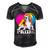 Pansexual Beagle Rainbow Heart Pride Lgbt Dog Lover 56 Beagle Dog Men's Short Sleeve V-neck 3D Print Retro Tshirt Black