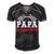 Papa Birthday Crew Race Car Racing Car Driver Dad Daddy Men's Short Sleeve V-neck 3D Print Retro Tshirt Black