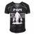 Papi Grandpa Gift Papi Best Friend Best Partner In Crime Men's Short Sleeve V-neck 3D Print Retro Tshirt Black