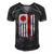 Paramedic Usa America Flag Star Of Life Men's Short Sleeve V-neck 3D Print Retro Tshirt Black