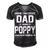 Poppy Grandpa Gift I Have Two Titles Dad And Poppy Men's Short Sleeve V-neck 3D Print Retro Tshirt Black