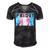 Pride Transgender Funny Lgbt Flag Color Protest Support Gift Men's Short Sleeve V-neck 3D Print Retro Tshirt Black
