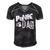 Punk Is Dad Fathers Day Men's Short Sleeve V-neck 3D Print Retro Tshirt Black