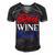 Red Wine Blue 4Th Of July Wine Red White Blue Wine Glasses V2 Men's Short Sleeve V-neck 3D Print Retro Tshirt Black