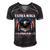 Ultra Maga Eagle Vintage Men's Short Sleeve V-neck 3D Print Retro Tshirt Black