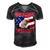 Ultra Maga Patriot American Eagle Us Flag Men's Short Sleeve V-neck 3D Print Retro Tshirt Black