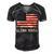 Ultra Maga United State Flag Men's Short Sleeve V-neck 3D Print Retro Tshirt Black