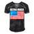 Ultra Maga Us Flag V2 Men's Short Sleeve V-neck 3D Print Retro Tshirt Black