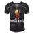 Womens Maga King Shirt The Great Maga King Trump Ultra Maga Men's Short Sleeve V-neck 3D Print Retro Tshirt Black