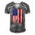 Best Papaw Ever Us Flag Patriotic 4Th Of July American Flag Men's Short Sleeve V-neck 3D Print Retro Tshirt Grey