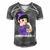 Epilepsy Warrior Strong Women With Purple Ribbon For Epilepsy Awareness Purple Ribbon Men's Short Sleeve V-neck 3D Print Retro Tshirt Grey