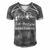 Faith Hope Love Asthma Awareness Heartbeat Christian Cross Grey Ribbon Asthma Asthma Awareness Men's Short Sleeve V-neck 3D Print Retro Tshirt Grey