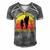Father Grandpa Dad And Daughters Best Friends For Life Vintage137 Family Dad Men's Short Sleeve V-neck 3D Print Retro Tshirt Grey