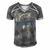 Fishing Reel Cool Godfather V2 Men's Short Sleeve V-neck 3D Print Retro Tshirt Grey