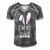 Funny Cute Pastel Purple Bunny Im All Ears Rabbit Happy Easter Day Gift For Girls Women Mom Mommy Family Birthday Holiday Christmas Men's Short Sleeve V-neck 3D Print Retro Tshirt Grey