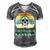 Gastroparesis Warrior Skull Women Vintage Green Ribbon Gastroparesis Gastroparesis Awareness Men's Short Sleeve V-neck 3D Print Retro Tshirt Grey