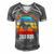 Girls Love The Dad Bod Men's Short Sleeve V-neck 3D Print Retro Tshirt Grey