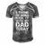 I Think Im Gonna Kick It With My Dad Today Funny Fathers Day Gift Men's Short Sleeve V-neck 3D Print Retro Tshirt Grey
