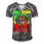 Juneteenth Is My Independence Day African Flag Black History Men's Short Sleeve V-neck 3D Print Retro Tshirt Grey