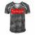 M Turkey Flag Futball Turkish Soccer 9 Shirt Men's Short Sleeve V-neck 3D Print Retro Tshirt Grey