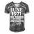 Made In June 1971 50 Years Of Being Awesome Men's Short Sleeve V-neck 3D Print Retro Tshirt Grey