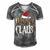 Mama Nana Claus Christmas Pajamas 505 Shirt Men's Short Sleeve V-neck 3D Print Retro Tshirt Grey