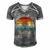 Master Of The Campfire Camping Retro Camper Men's Short Sleeve V-neck 3D Print Retro Tshirt Grey