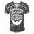 Mens Awesome Dads Have Tattoos And Beards Fathers Day V3 Men's Short Sleeve V-neck 3D Print Retro Tshirt Grey