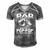 Mens Being A Dad Is An Honor Being A Pop-Pop Is Priceless Grandpa Men's Short Sleeve V-neck 3D Print Retro Tshirt Grey