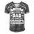 Mens I Have Two Titles Dad And Grandpa Fathers Day Gift For Daddy Men's Short Sleeve V-neck 3D Print Retro Tshirt Grey