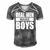Mens Real Men Make Boys Daddy To Be Announcement Family Boydaddy Men's Short Sleeve V-neck 3D Print Retro Tshirt Grey