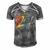Mens Retro Vintage Best Dad Ever Father Daddy Fathers Day Gift Men's Short Sleeve V-neck 3D Print Retro Tshirt Grey