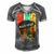 Mens Strong Black King Juneteeth African American Father Day 23 Shirt Men's Short Sleeve V-neck 3D Print Retro Tshirt Grey