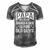 Papa Because Grandfather Fathers Day Dad Men's Short Sleeve V-neck 3D Print Retro Tshirt Grey