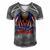 Ultra Maga Eagle Make America Great Aga Men's Short Sleeve V-neck 3D Print Retro Tshirt Grey