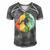 Vintage Retro Rock Climber 177 Shirt Men's Short Sleeve V-neck 3D Print Retro Tshirt Grey