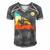 Vintage Retro Rock Climber 178 Shirt Men's Short Sleeve V-neck 3D Print Retro Tshirt Grey