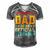 Vintage Thirteen Retro Proud Dad Of An 544 Shirt Men's Short Sleeve V-neck 3D Print Retro Tshirt Grey