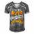 Womens Camping Hair Dont Care Shirt Funny Camp Outdoor T Shirt Men's Short Sleeve V-neck 3D Print Retro Tshirt Grey