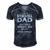 Baseball Dad Like A Normal Dad Except Much Cooler Men's Short Sleeve V-neck 3D Print Retro Tshirt Navy Blue