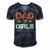 Dad Of Girls Fathers Day Men's Short Sleeve V-neck 3D Print Retro Tshirt Navy Blue